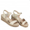 Damsandaler 5087 beige kombinerad