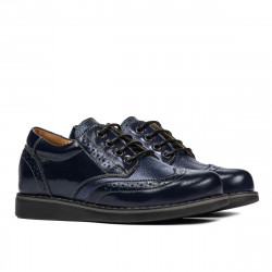 Barnskor 154 lack indigo kombinerad
