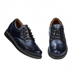 Barnskor 154 lack indigo kombinerad