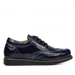 Barnskor 154 lack indigo kombinerad