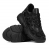 Dam sneakers 6053 svart kamouflage kombinerat