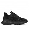 Dam sneakers 6053 svart kamouflage kombinerat