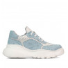 Dam sneakers 6053 blå kamouflage kombinerad