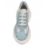 Dam sneakers 6053 blå kamouflage kombinerad