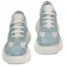 Dam sneakers 6053 blå kamouflage kombinerad