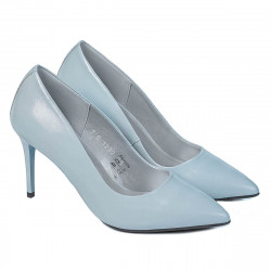 Eleganta damskor 1293 lack blå