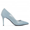 Eleganta damskor 1293 lack blå
