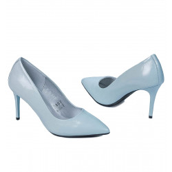 Eleganta damskor 1293 lack blå