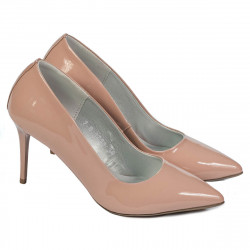 Eleganta damskor 1293 lack nude