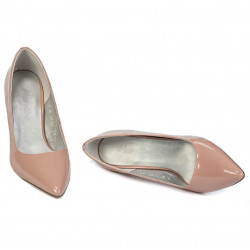 Eleganta damskor 1293 lack nude