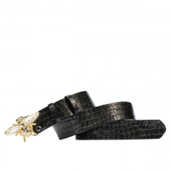 Dambälte 01ld croco lack antracit