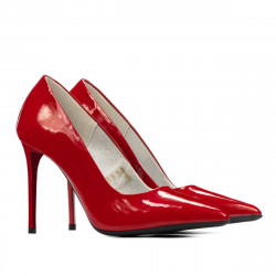 Eleganta damskor 1289 lackröd