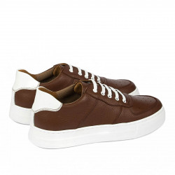 Casual/sport herrskor 945 brun kombinerad