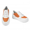 Dam sportskor 6059 vit+orange