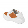 Dam sportskor 6059 vit+orange