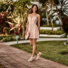 Dam casualskor 6047 beige kombinerad lifestyle