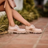 Dam casualskor 6047 beige kombinerad lifestyle