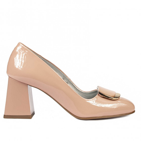 Eleganta damskor 1291 lack nude