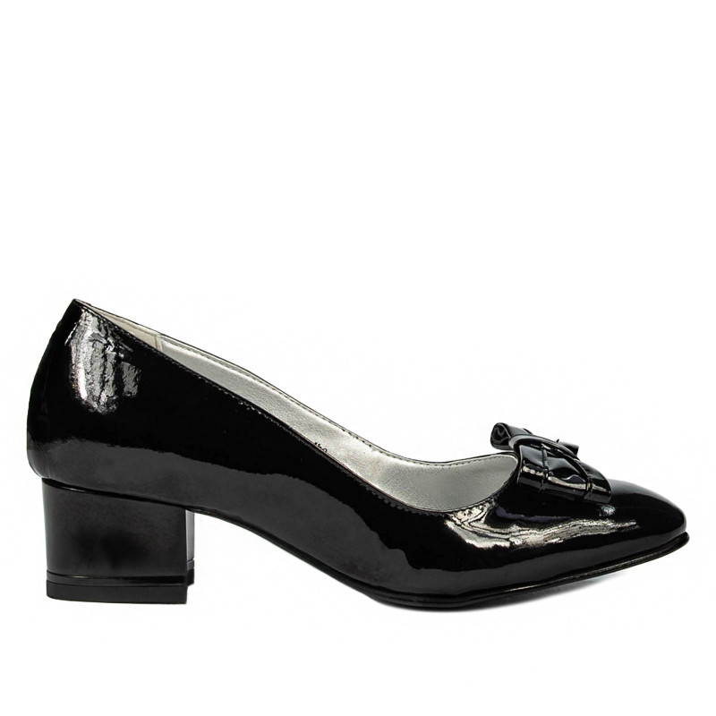 Eleganta damskor 1270 svart lack