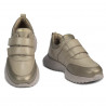 Damsneakers 6060 beige kombinerad