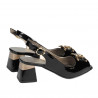 Svart lack dam sandaler 1297
