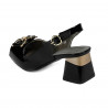 Svart lack dam sandaler 1297