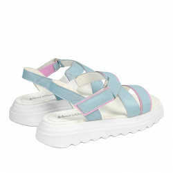Dam sandaler 5092 blå kombinerad