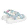 Dam sandaler 5092 blå kombinerad