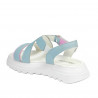 Dam sandaler 5092 blå kombinerad