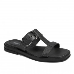 Dam sandaler 5091 svarta metallerade