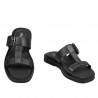 Dam sandaler 5091 svarta metallerade