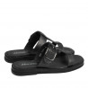 Dam sandaler 5091 svarta metallerade