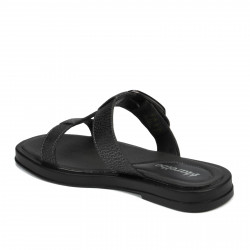 Dam sandaler 5091 svarta metallerade