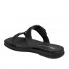 Dam sandaler 5091 svarta metallerade