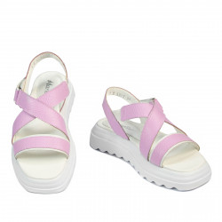 Dam sandaler 5092 rosa kombinerad