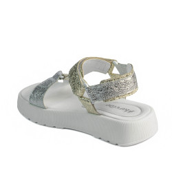 Dam sandaler 5082 silver+guld