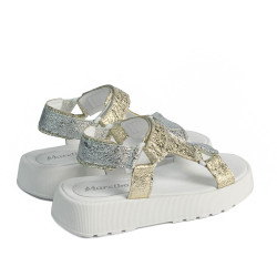 Dam sandaler 5082 silver+guld