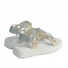 Dam sandaler 5082 silver+guld