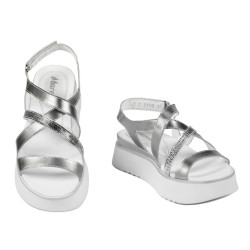 Dam sandaler 5100 silver kombinerad