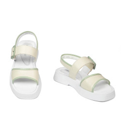 Dam sandaler 5094 beige kombinerad