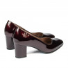 Eleganta damskor 1268 lack vinröd01
