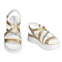 Dam sandaler 5100 guld kombinerad