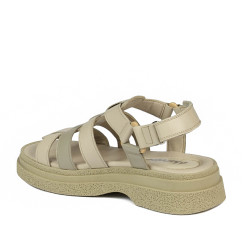 Dam sandal 5099 beige kombinerad
