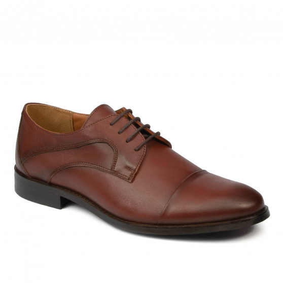 Eleganta herrskor 879 i konjak