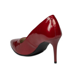 Eleganta damskor 1293 pärlemor röd lack