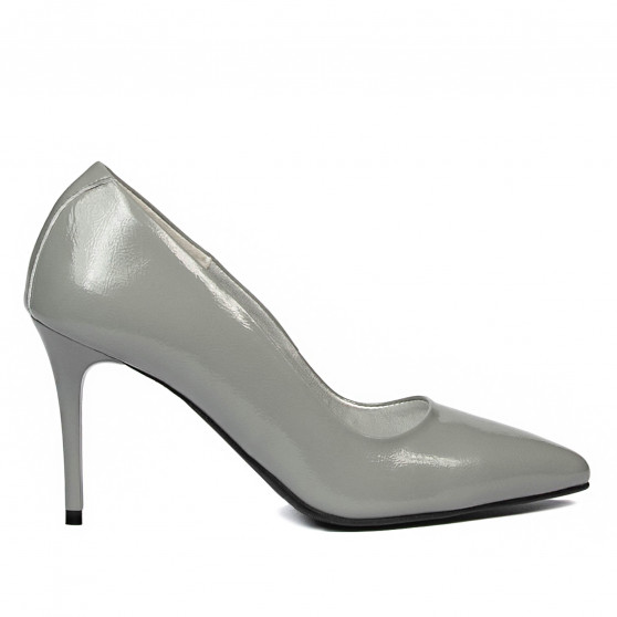 Eleganta damskor 1293 grå lack