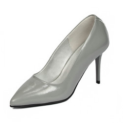 Eleganta damskor 1293 grå lack