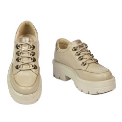 Dam casualskor 6064 beige kombinerad