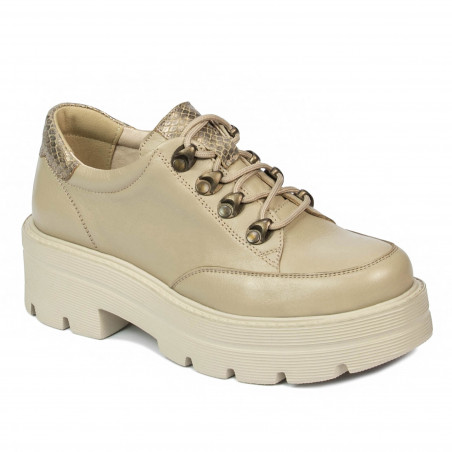 Dam casualskor 6064 beige kombinerad