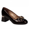 Eleganta damskor 1298 lack vinröd
